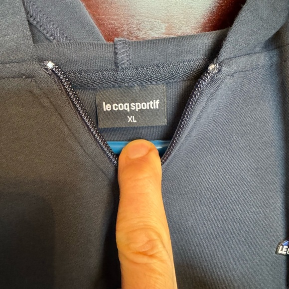 Navy Le Coq zip up sweater, worn only a hand full of times. Fantastic shape. - Picture 3 of 4